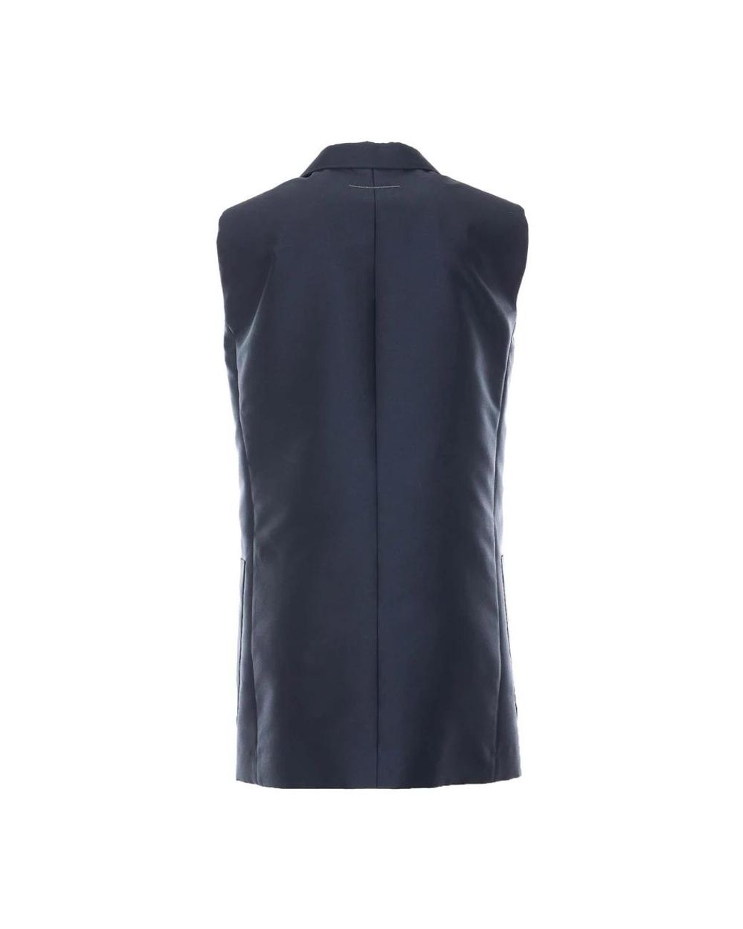 MM6 by Maison Margiela Blue Waistcoats