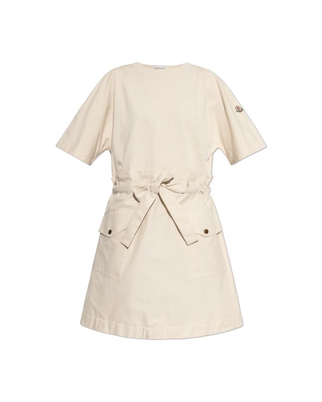 Moncler Natural Short Dresses