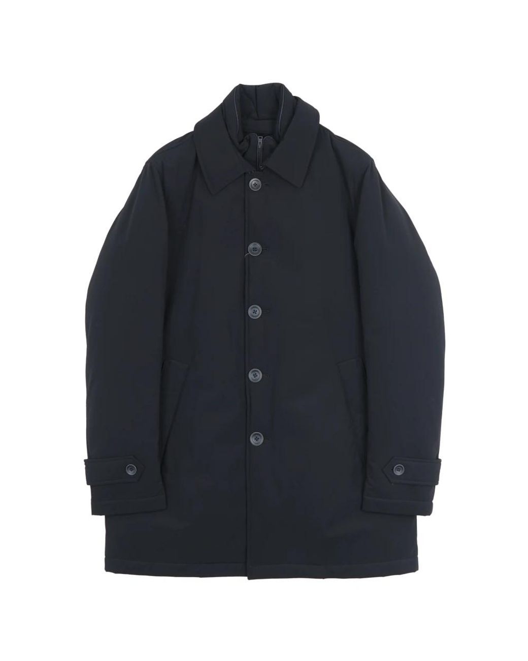 Herno Blue Single-Breasted Coats for men