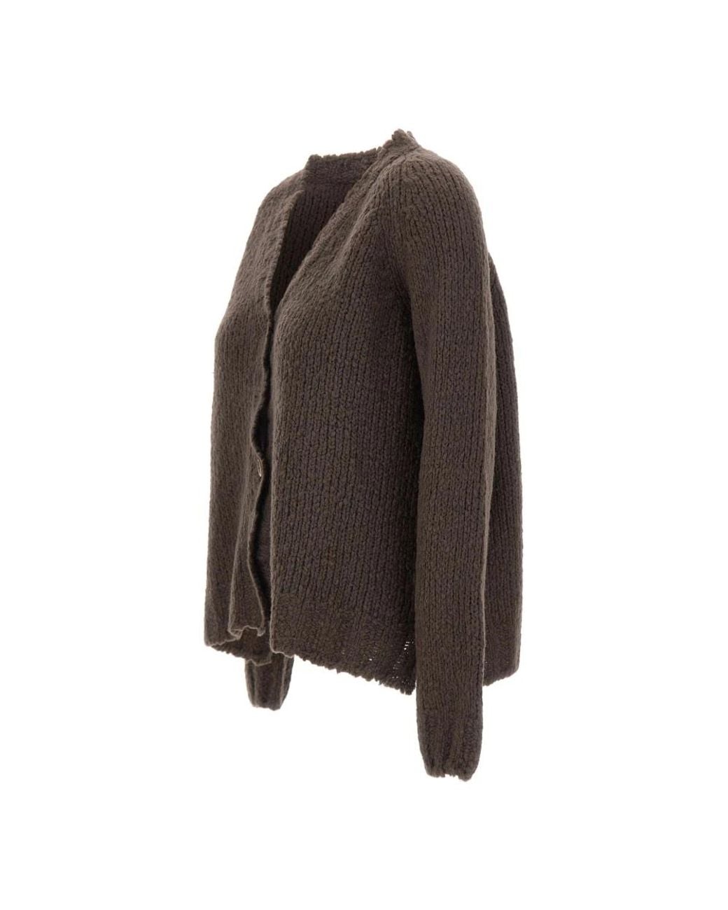 Gran Sasso Brown V-Neck Knitwear