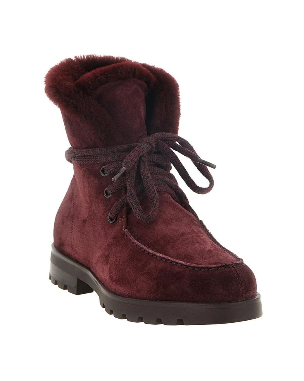 Santoni Brown Lace-Up Boots