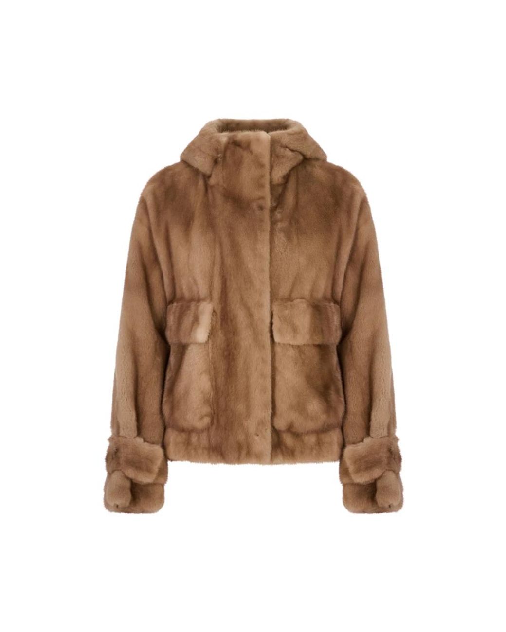 Blancha Brown Faux Fur & Shearling Jackets