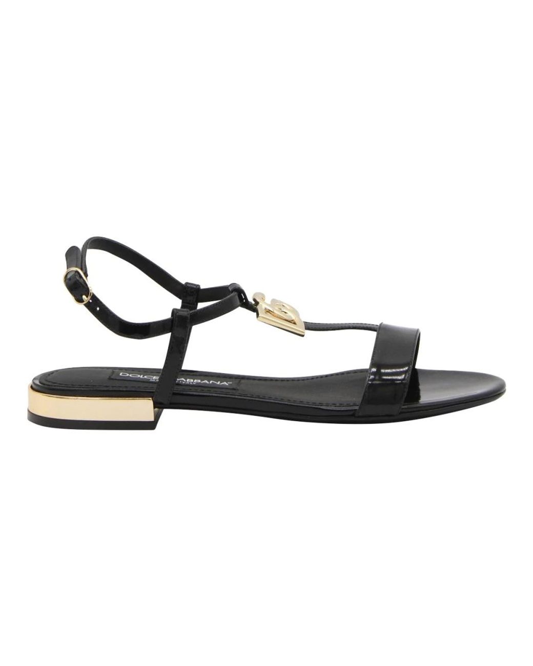 Dolce & Gabbana Brown Flat Sandals