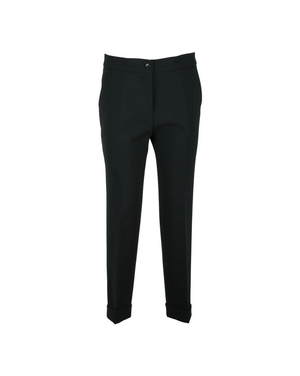 Etro Broeken ,Zwart ,Cropped Broeken in het Black