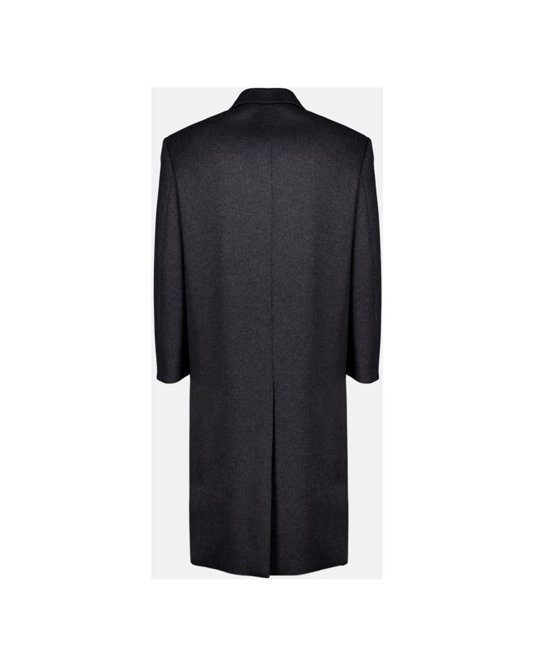 Saint Laurent Black Double-Breasted Coats for men