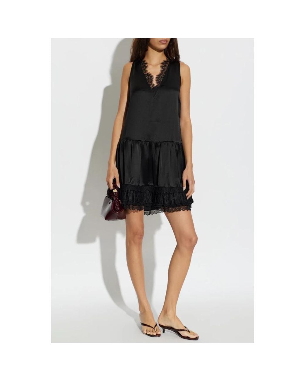 Ganni Black Short Dresses