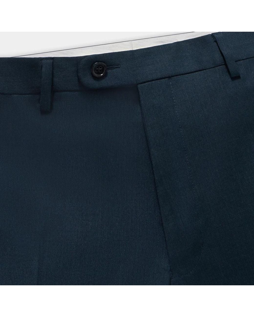Brooks Brothers Blue Straight Trousers for men