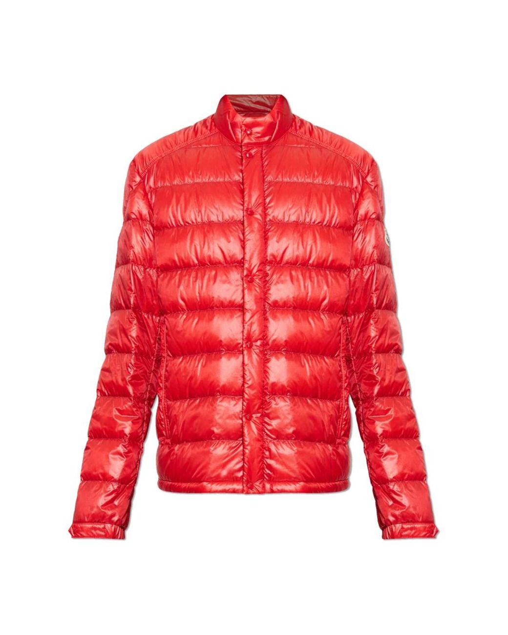 Moncler Jassen ,Rood ,Polyester Selves Down Jacket in het Red voor heren