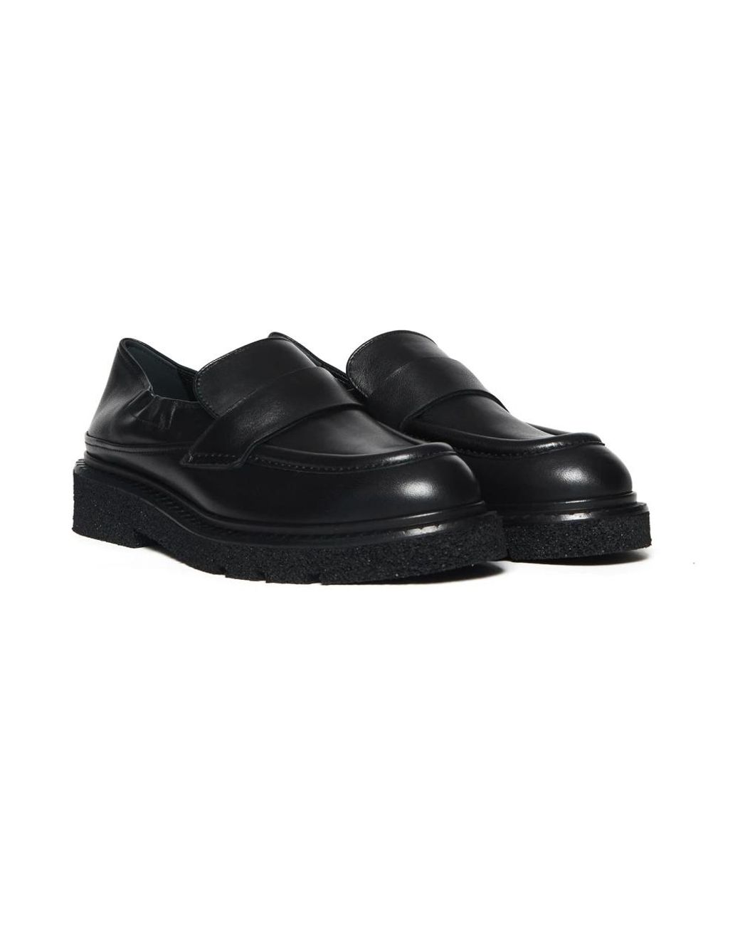 Guglielmo Rotta Black Loafers
