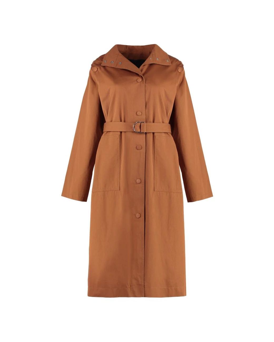 Yves Salomon Brown Single-Breasted Coats