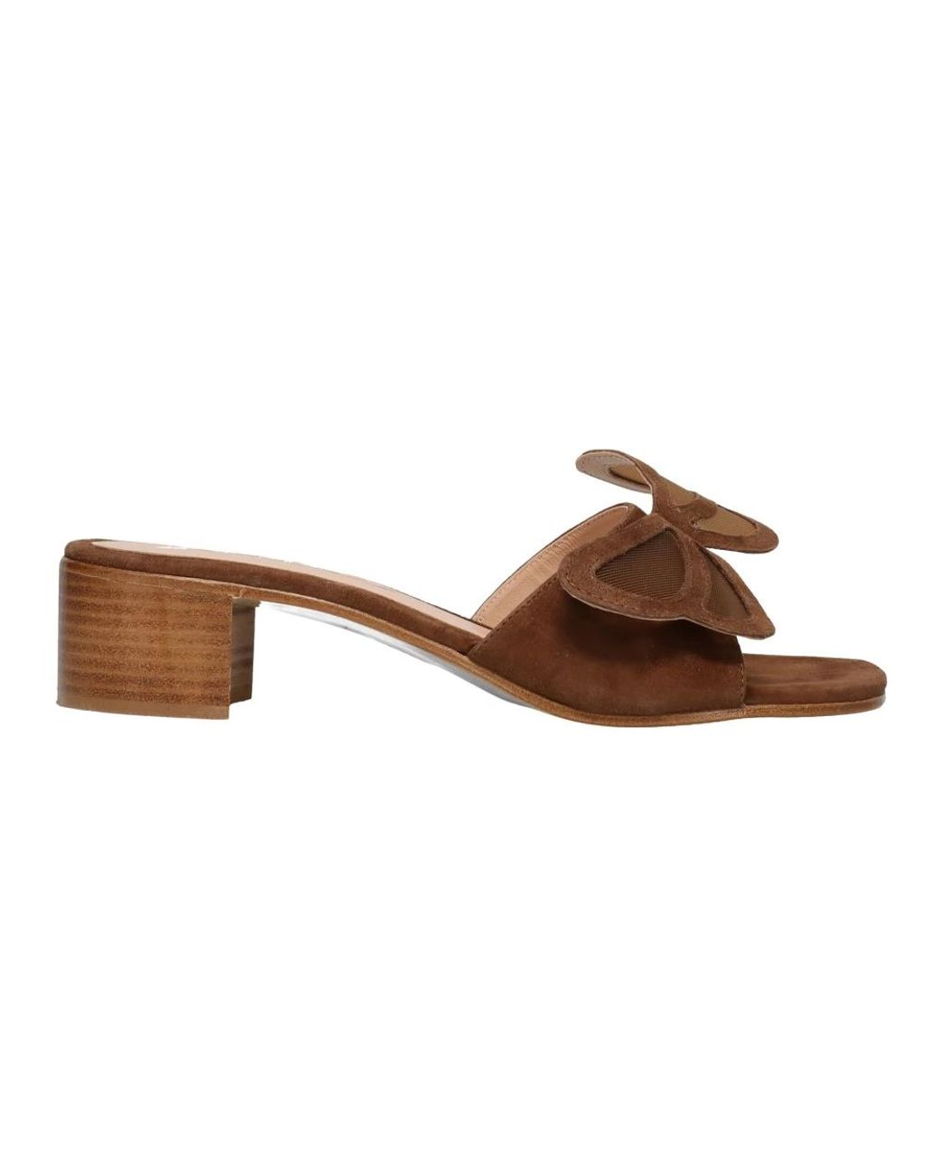 Sangiorgio Brown Heeled Mules