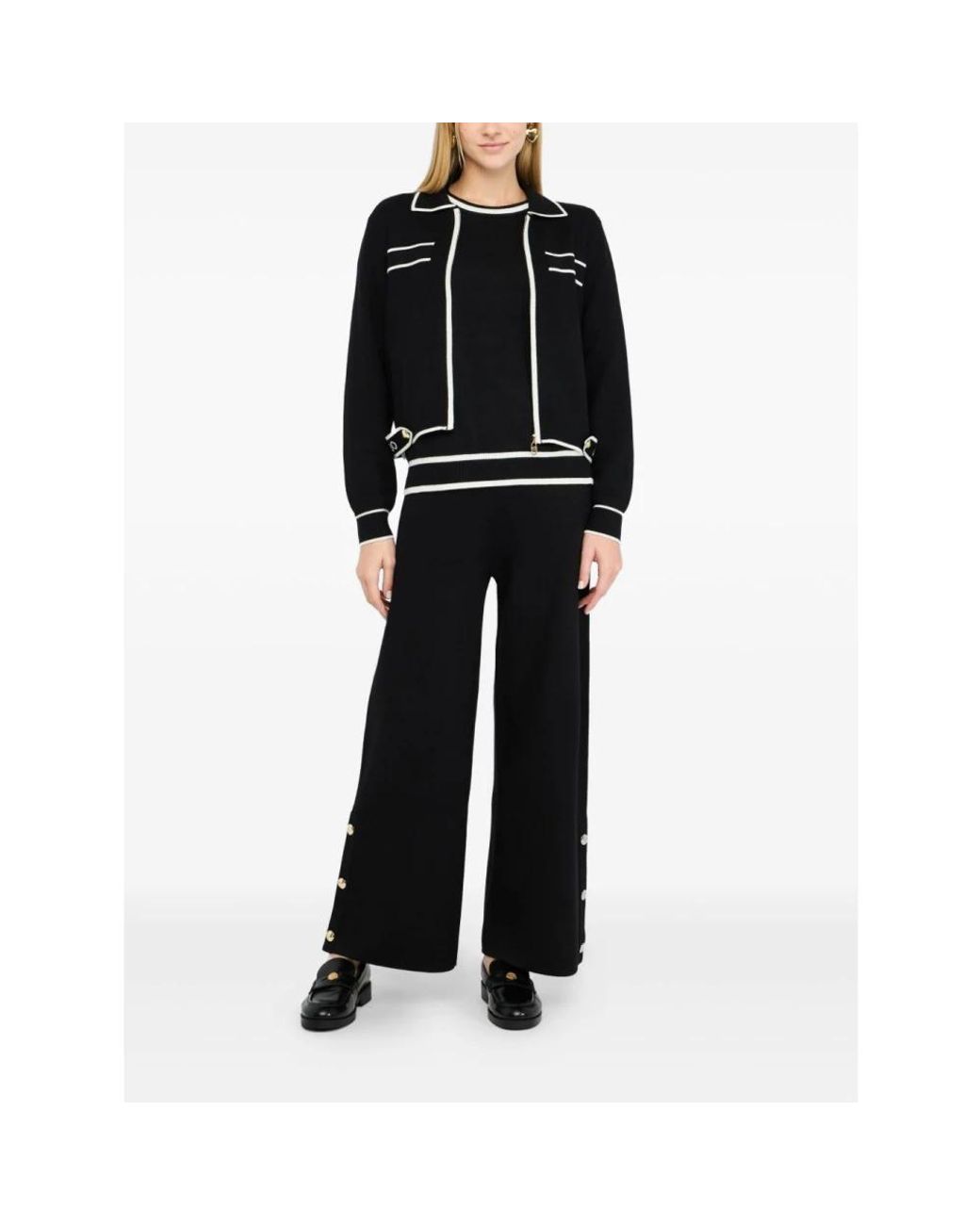 Liu Jo Truien & Vesten ,Zwart ,Zwarte Sweater Collectie in het Black