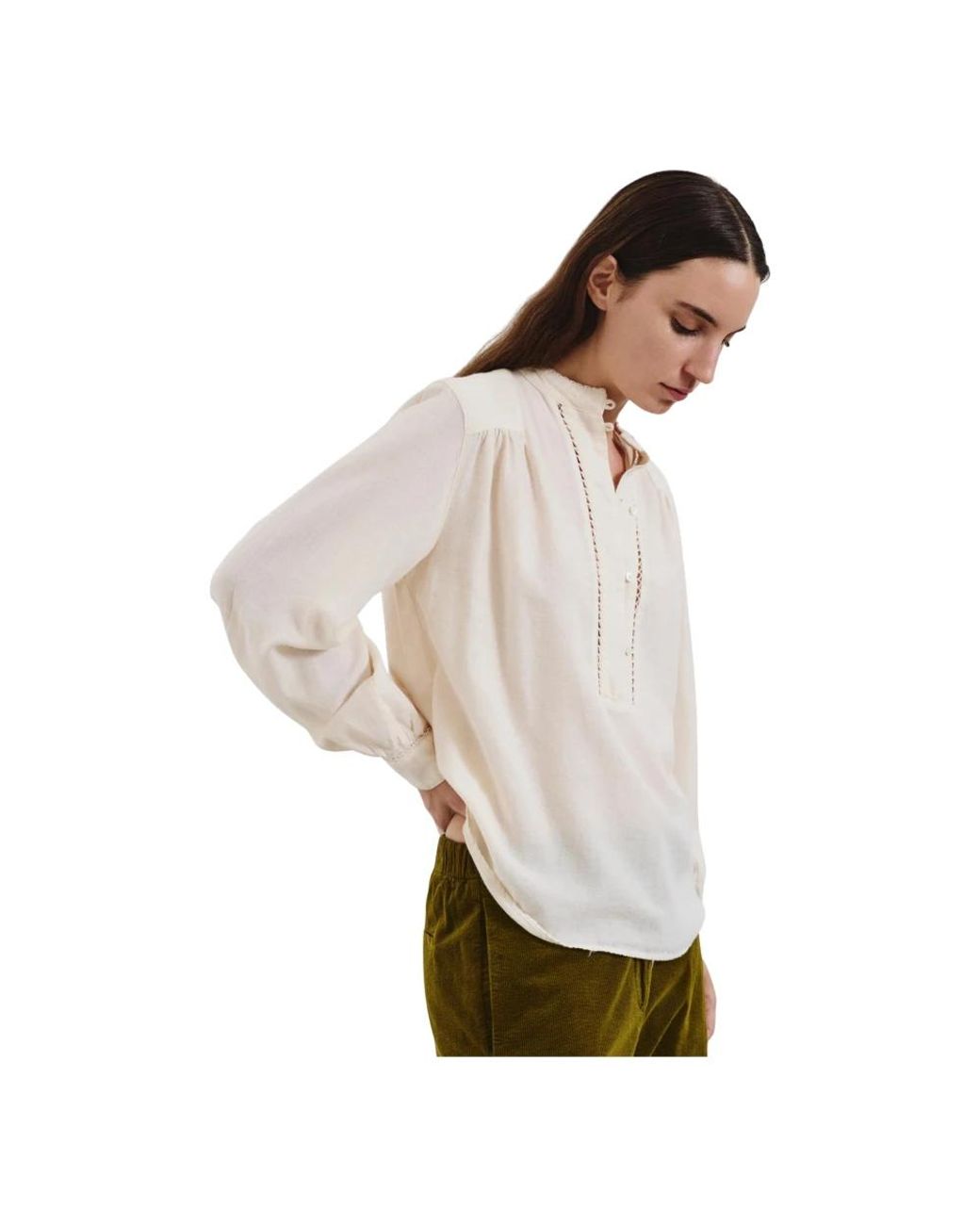 Blouses Pomandère de color White