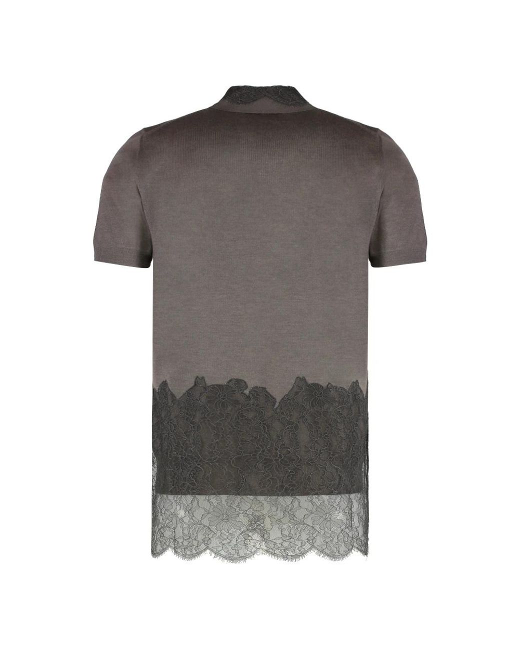 Fendi Gray Polo Shirts for men