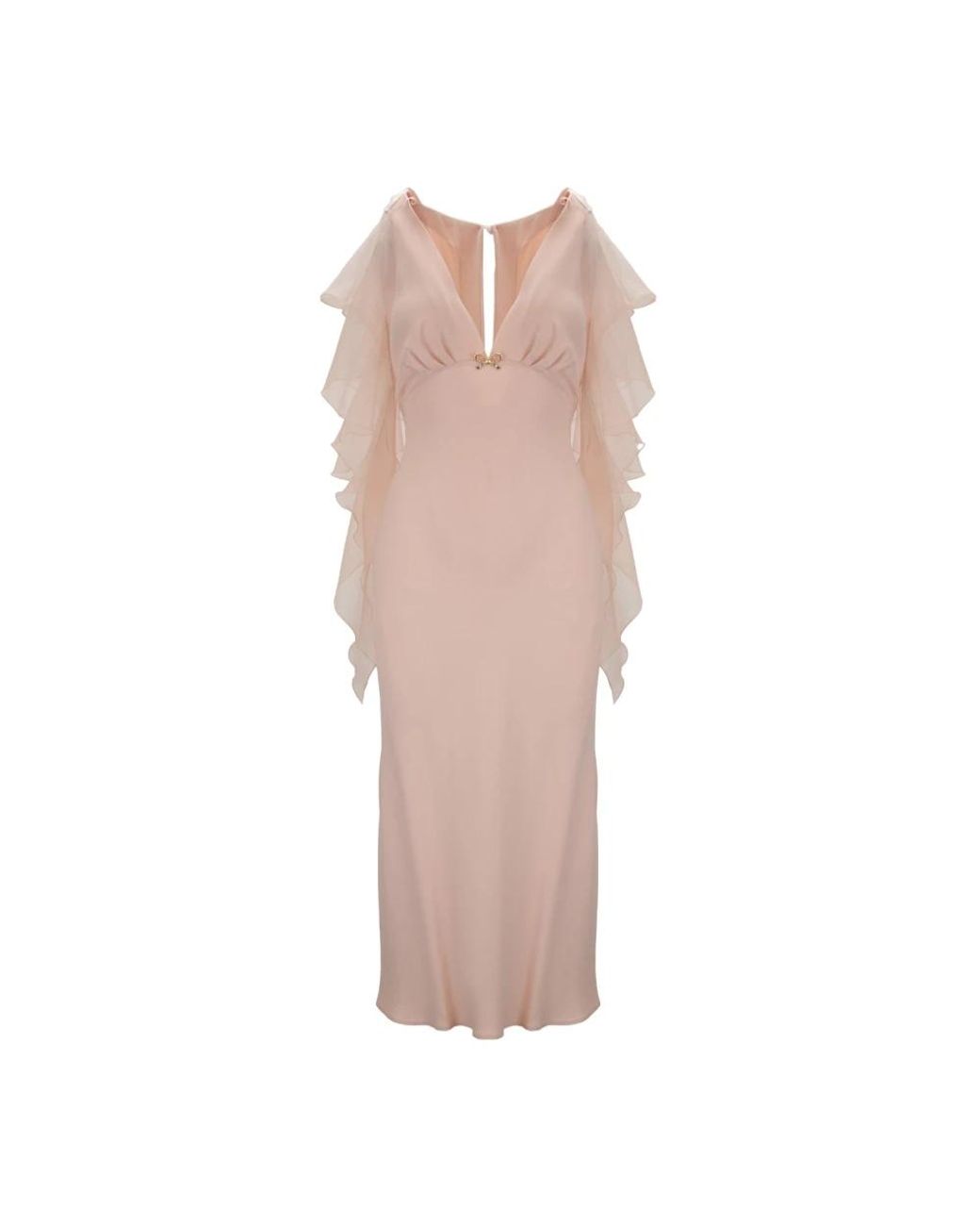 Elisabetta Franchi Pink Midi Dresses