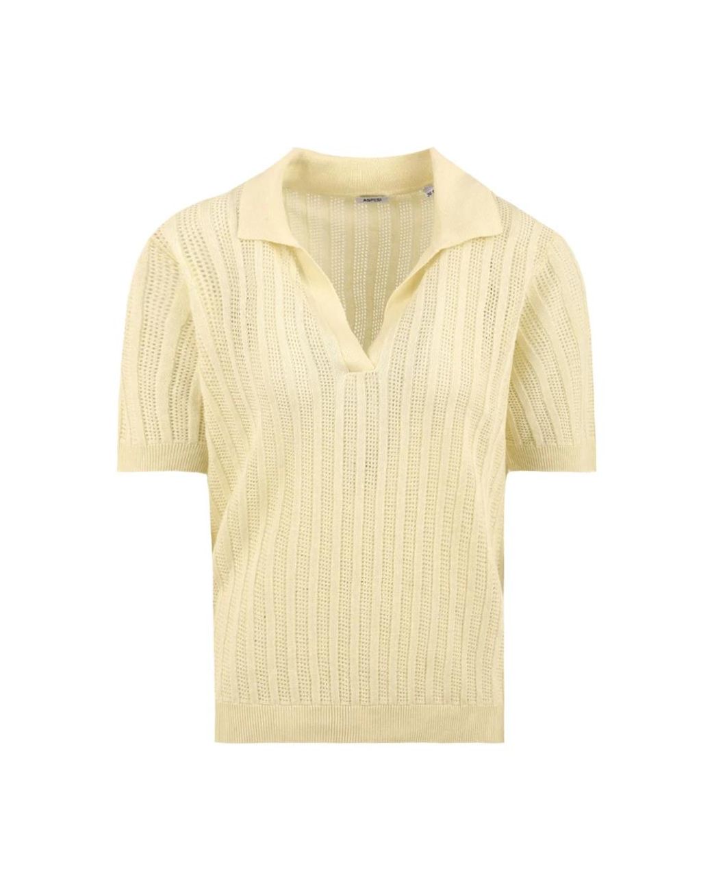 Aspesi Tops ,Natuurlijke T-Shirts En Polo's in het Yellow