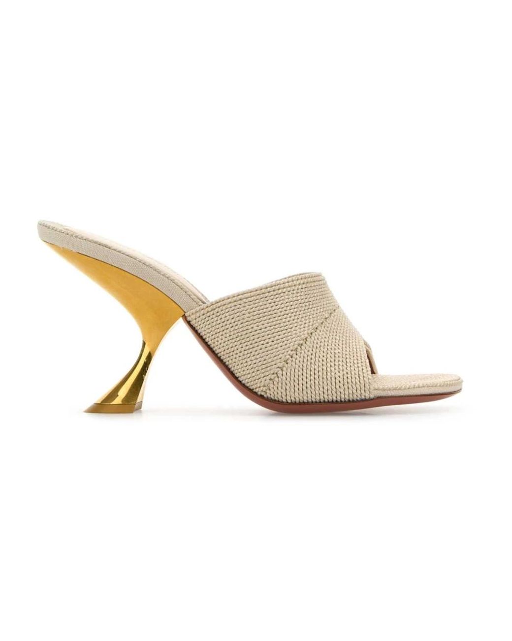 AMINA MUADDI White Heeled Mules