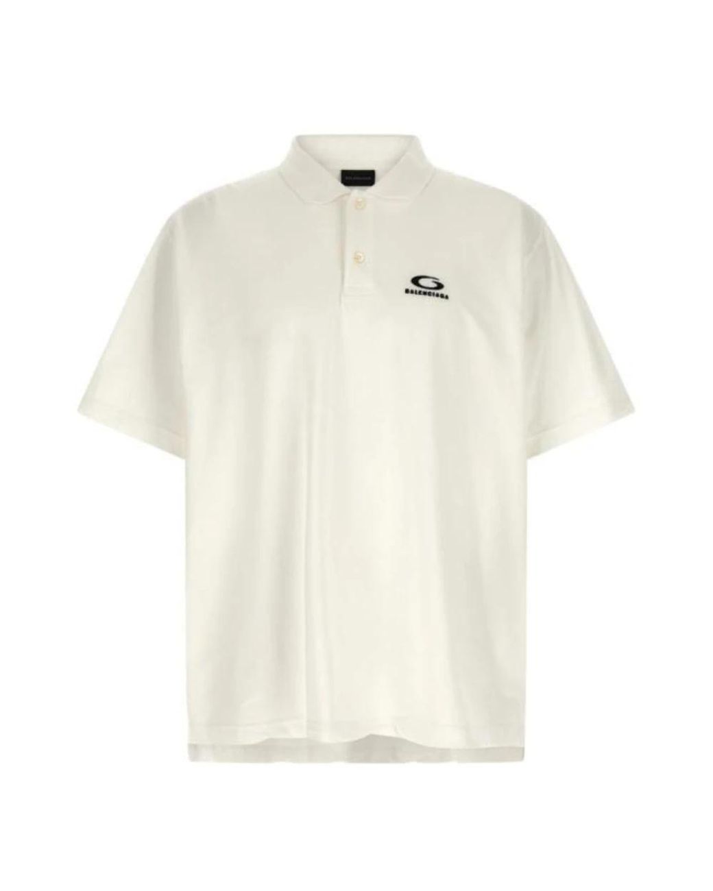 Balenciaga White Polo Shirts for men