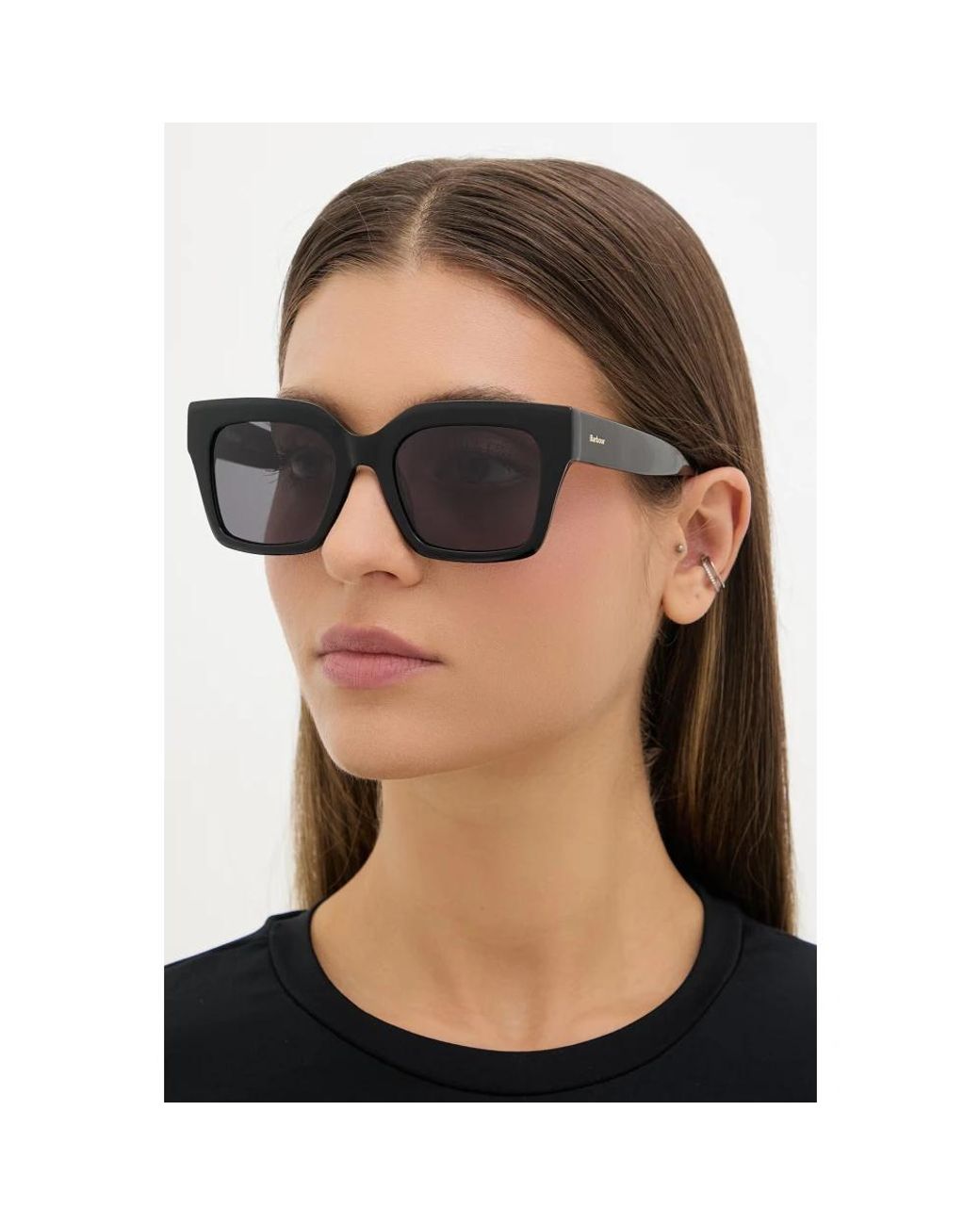 Barbour Black Oversized Square Sonnenbrillen