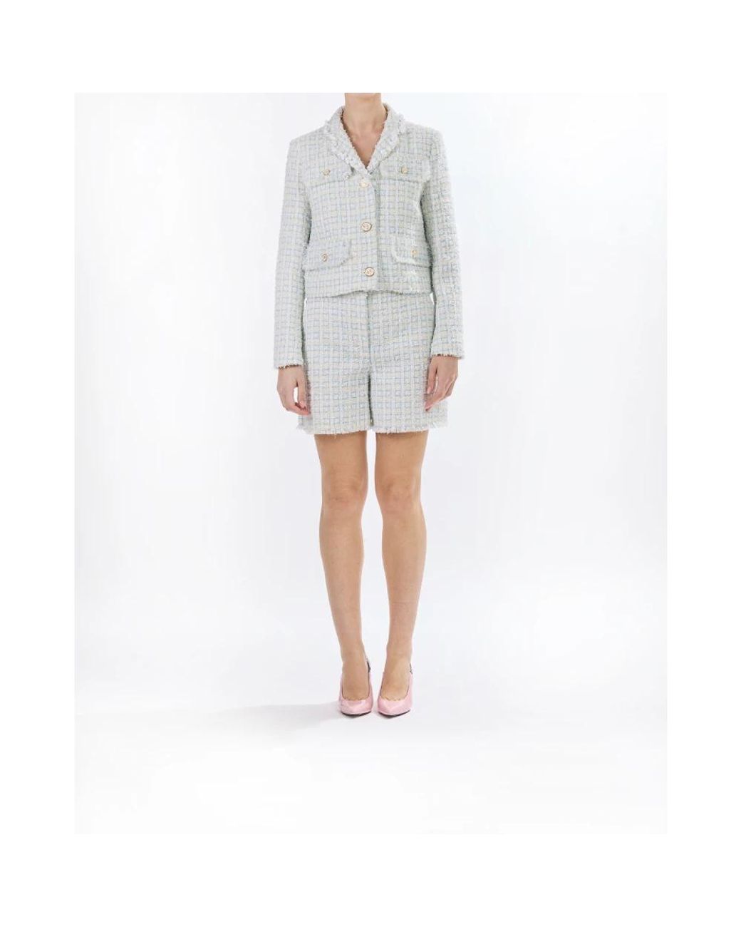Karl Lagerfeld White Tweed Jackets