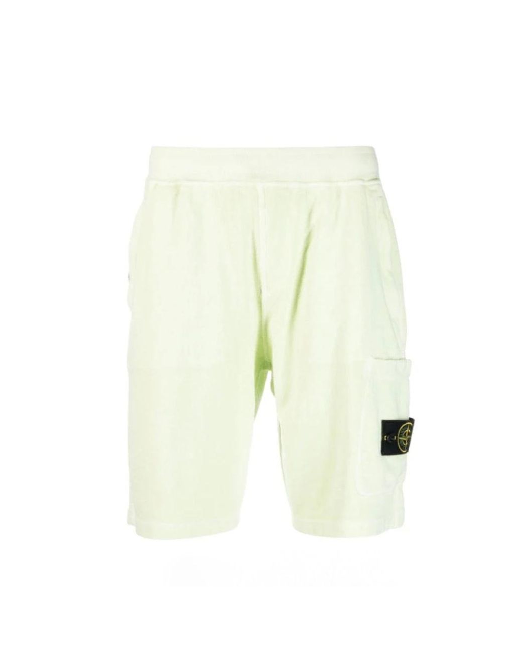 Stone Island White Casual Shorts for men