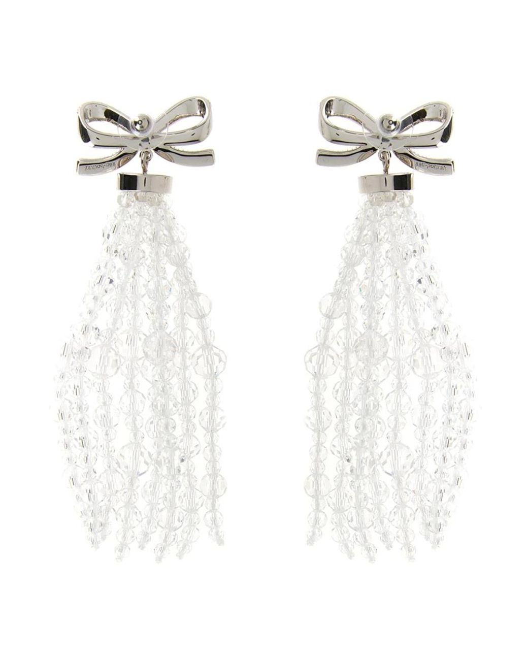Earrings Self-Portrait de color White