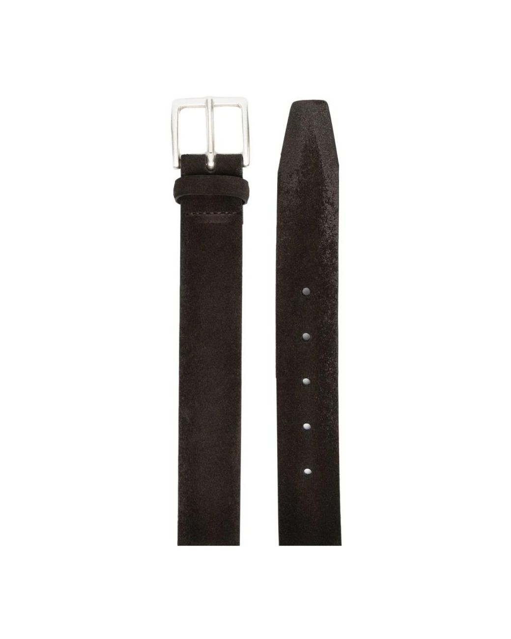 Orciani Accessoires ,Bruin ,Leer Cloudy Belt in het Black voor heren