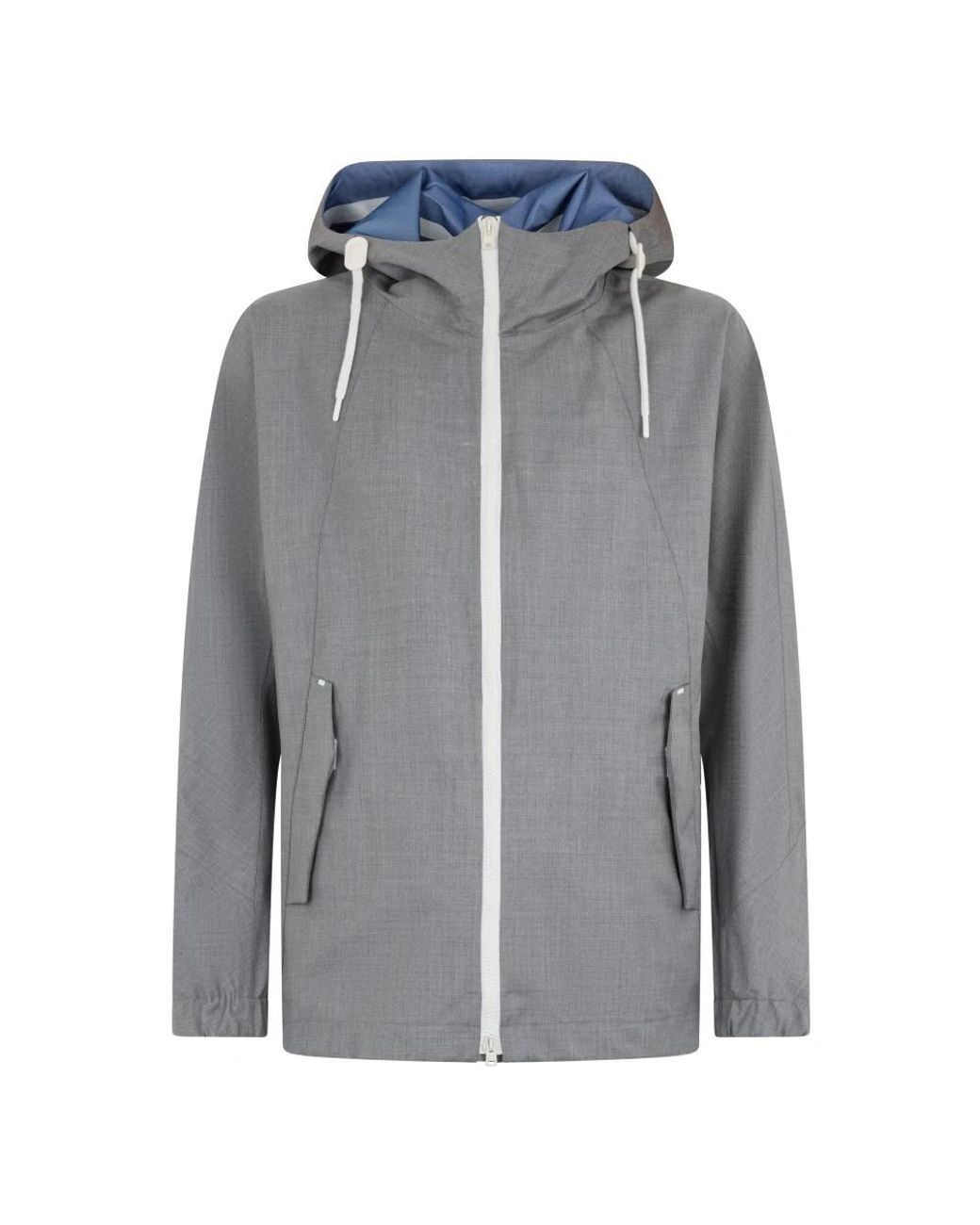 Herno Jassen ,Grijs ,Front Zip Jacket in het Gray voor heren