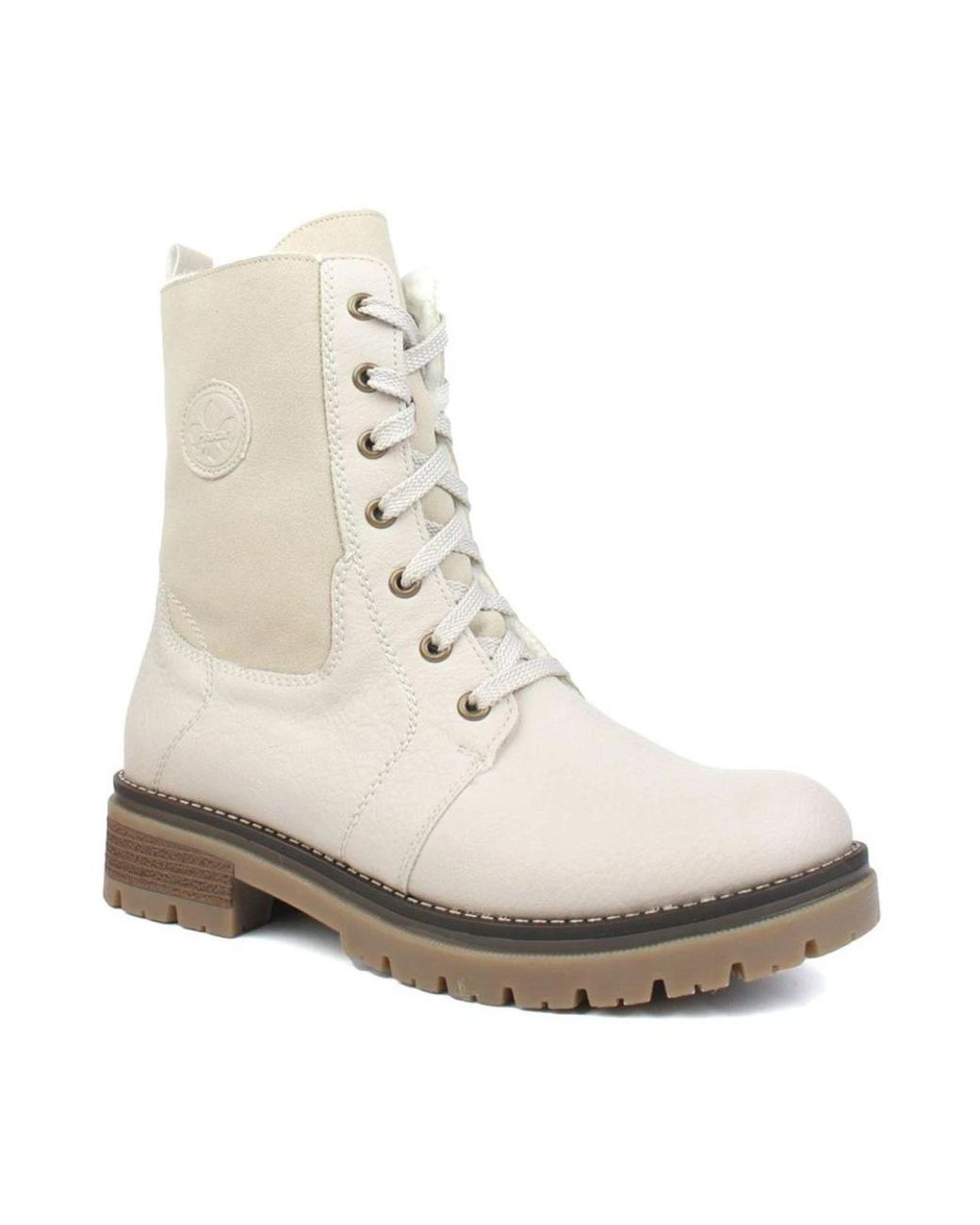 Rieker Natural Lace-Up Boots