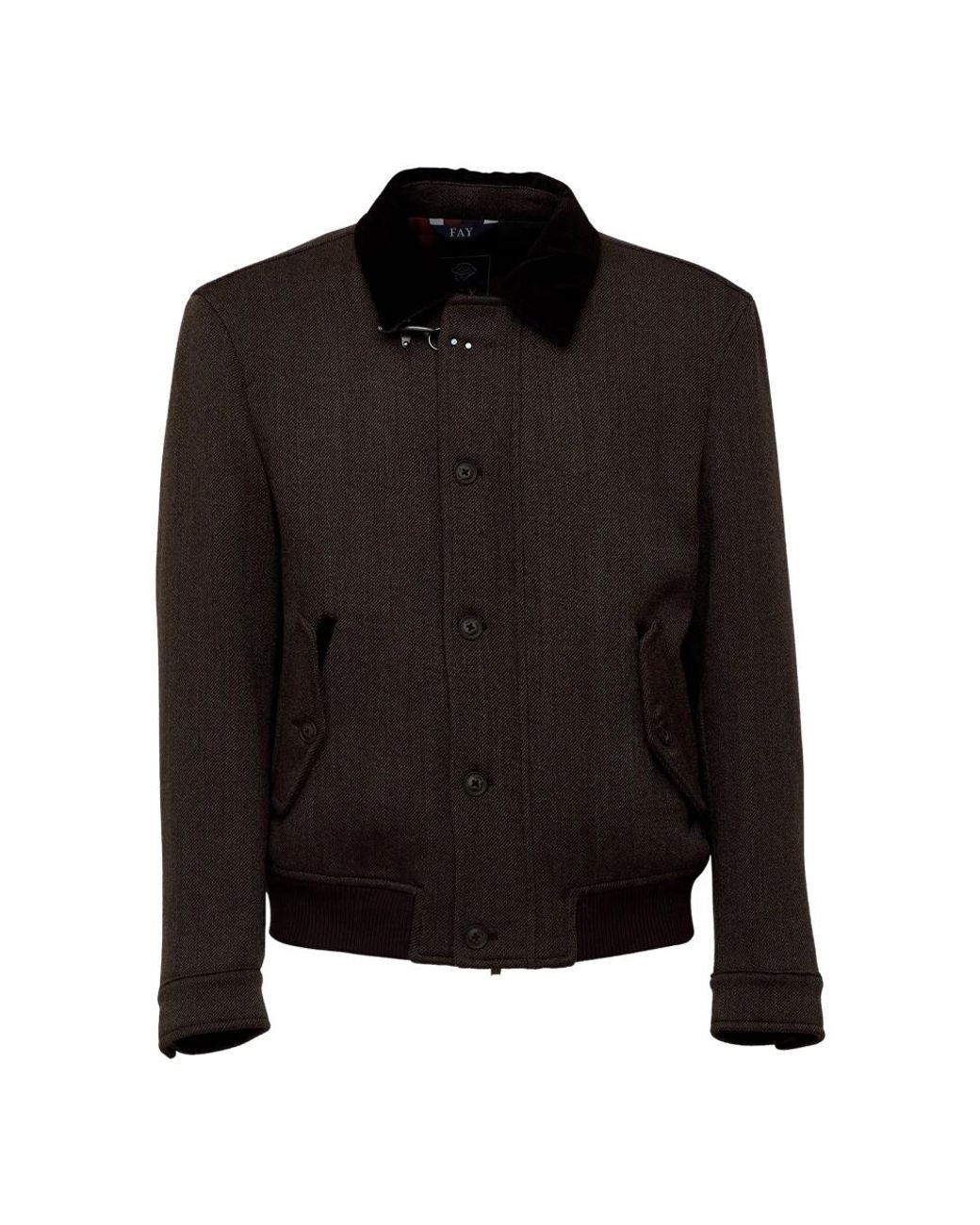 Fay Black Bomber Jackets for men