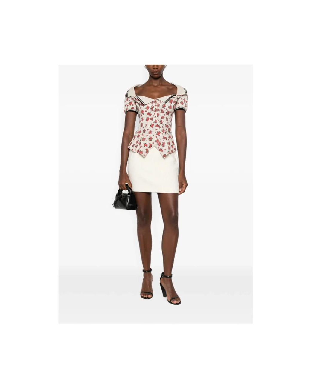 Alessandra Rich White Short Skirts