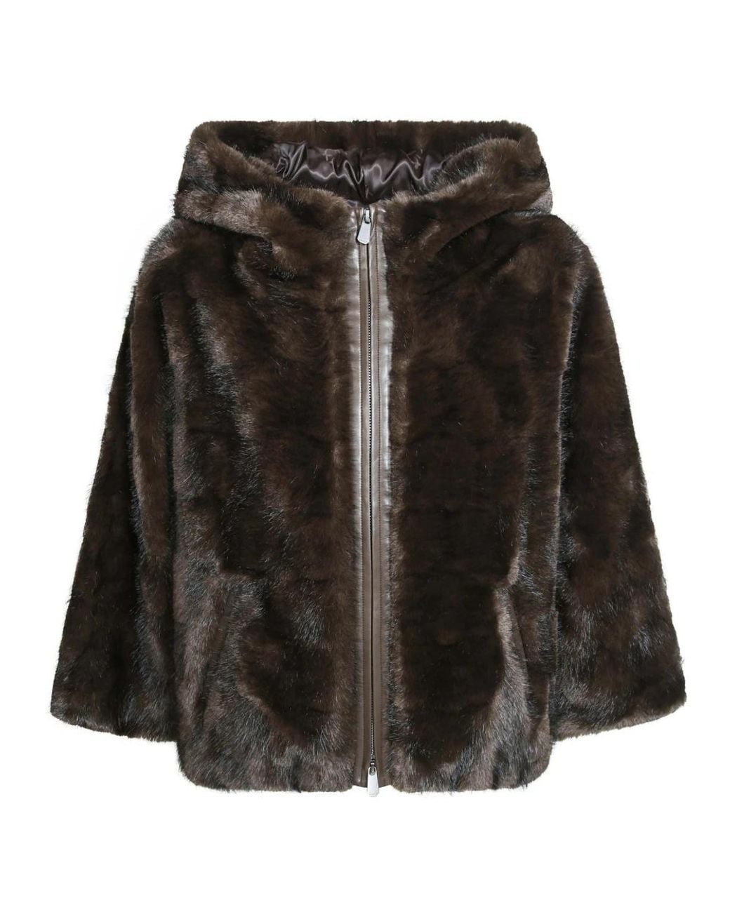 Pinko Black Faux Fur & Shearling Jackets
