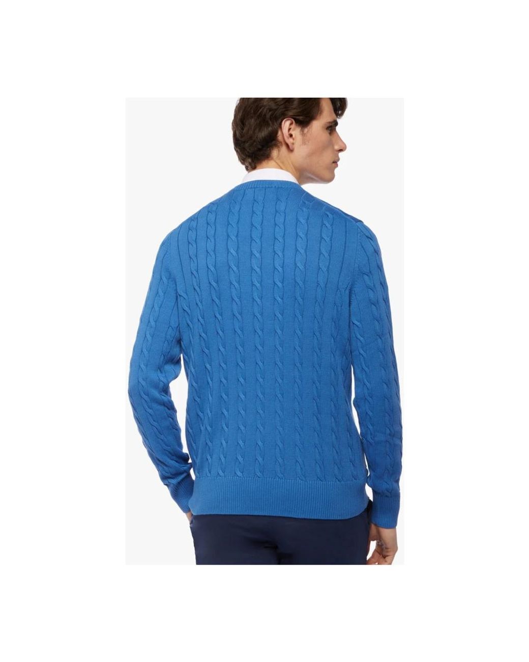 Brooks Brothers Blue Round-Neck Knitwear for men