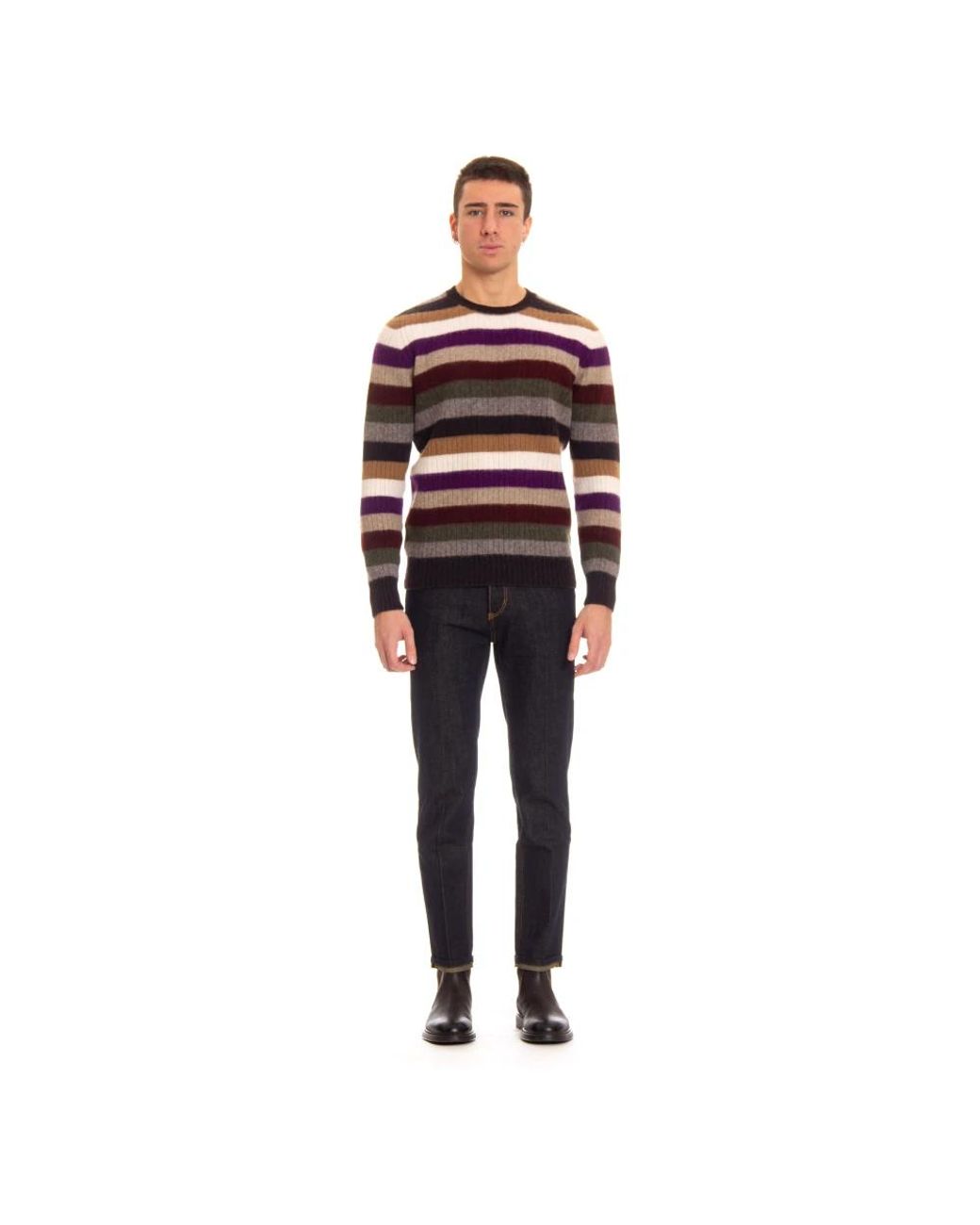 Drumohr Gestreifte pullover in Red für Herren