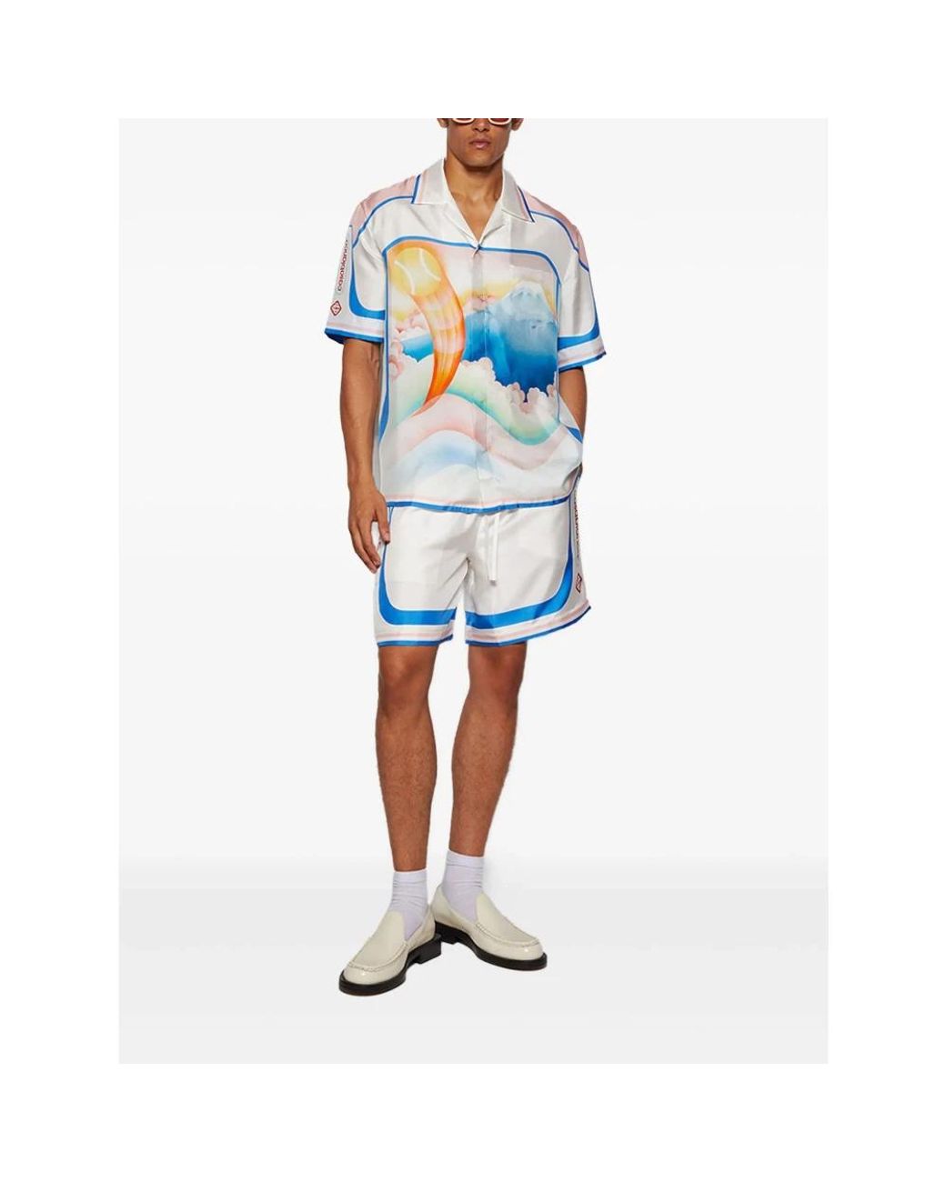 Casablanca White Casual Shorts for men