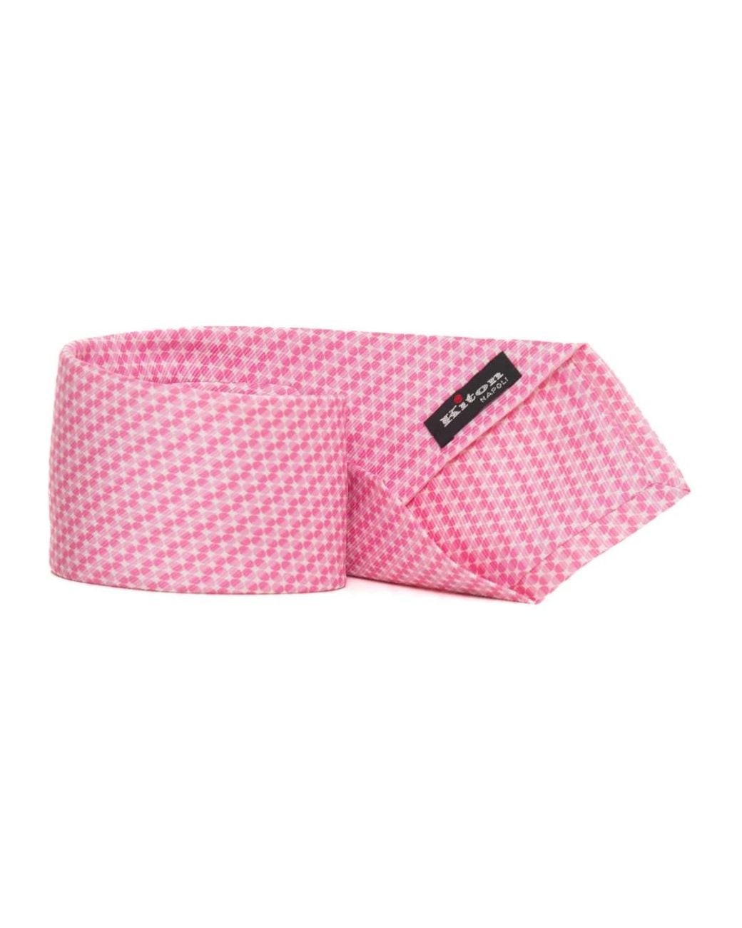 Ties di Kiton in Pink da Uomo