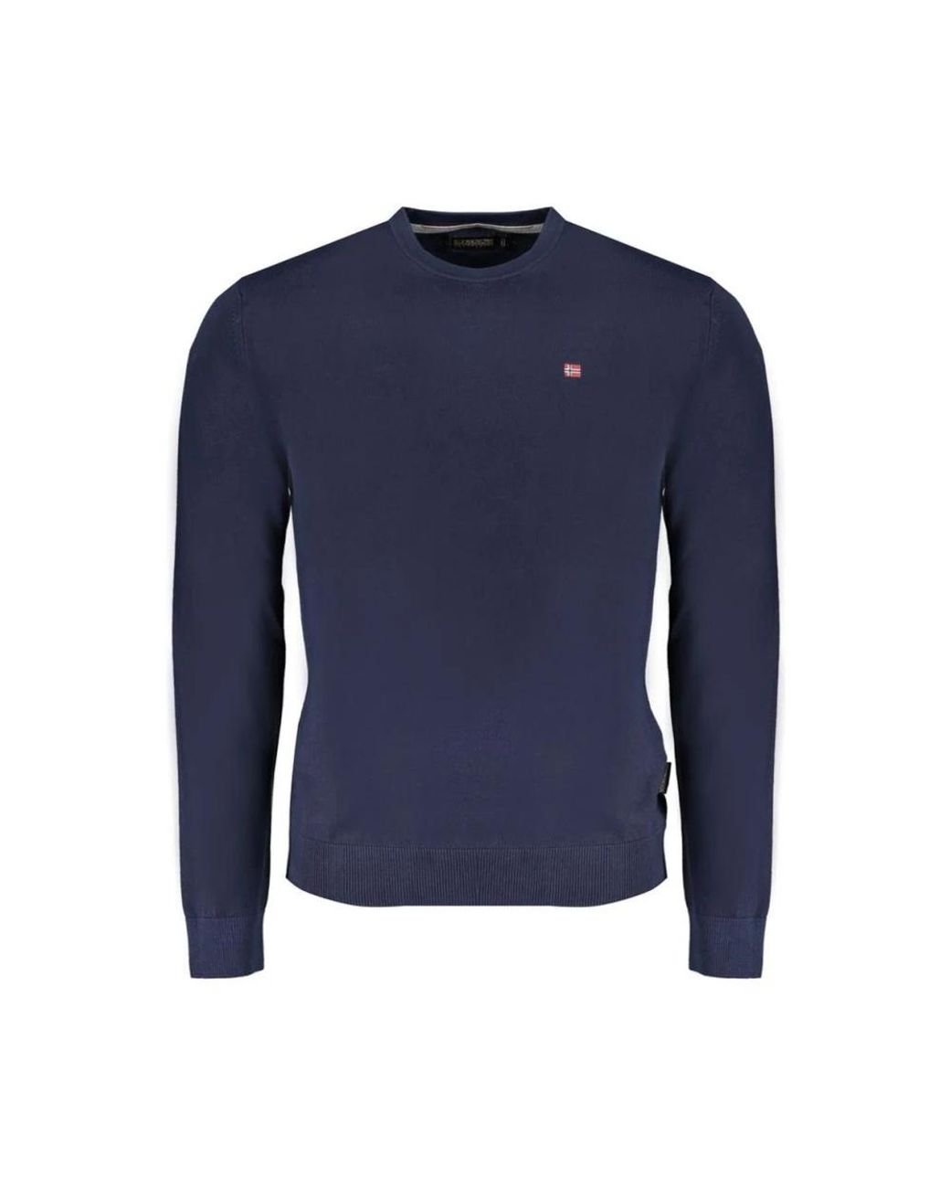 Napapijri Blue Round-Neck Knitwear for men