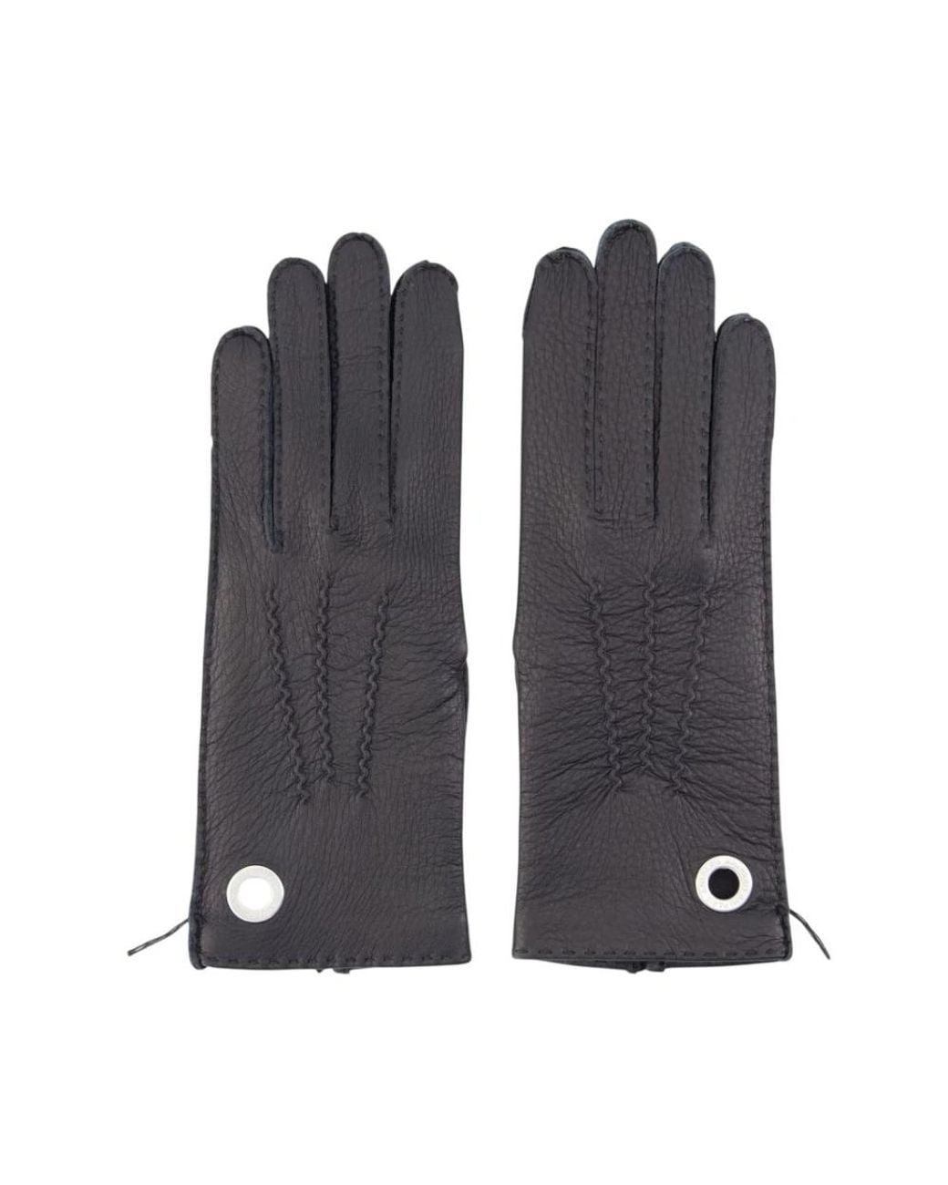 AMI Black Lederhandschuhe