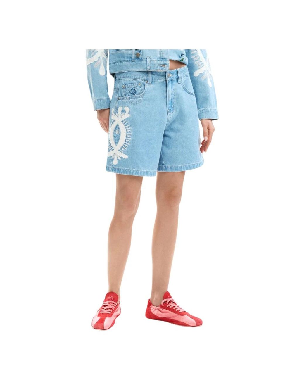 Desigual Blue Denim Shorts