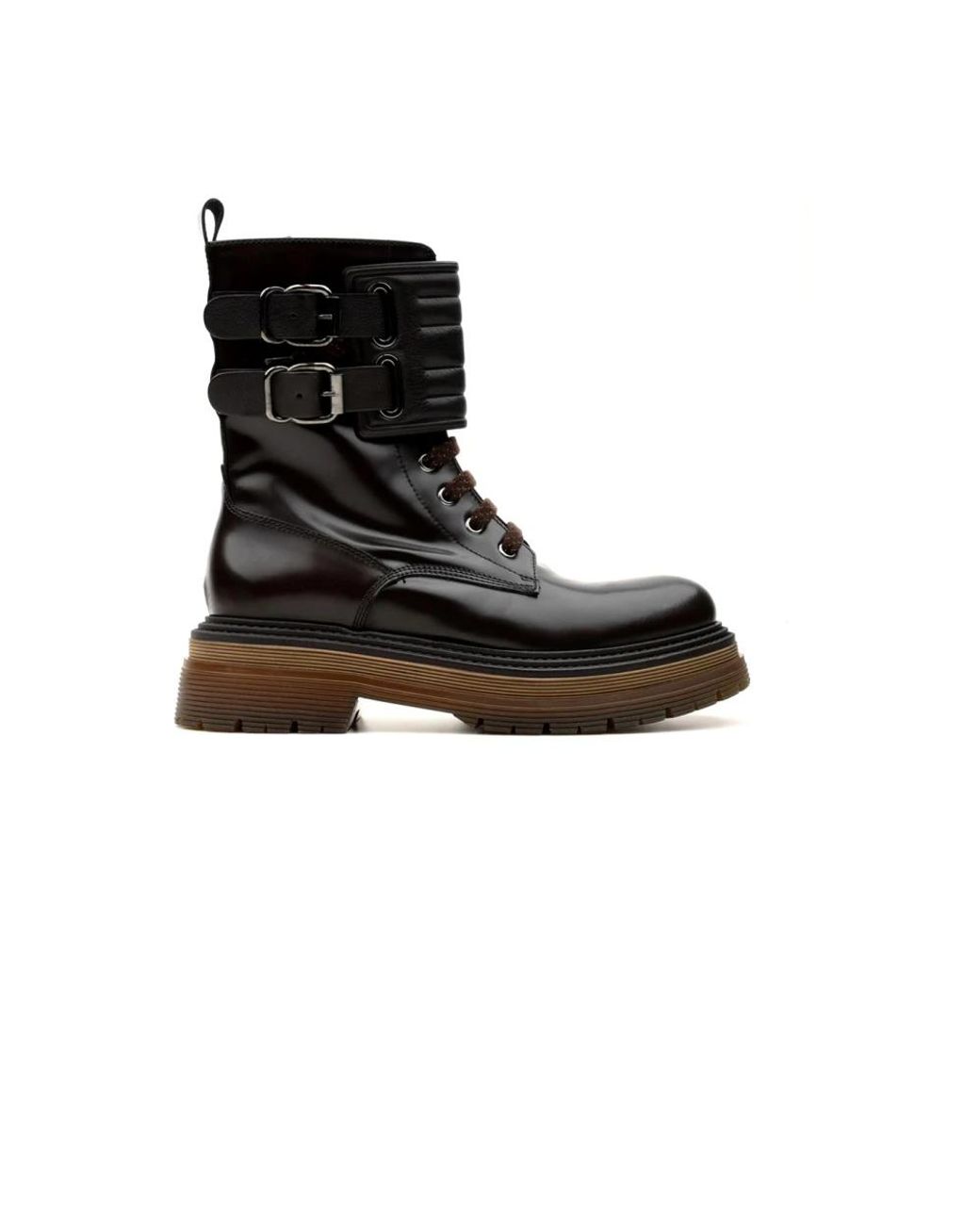 Laura Bellariva Black Lace-Up Boots