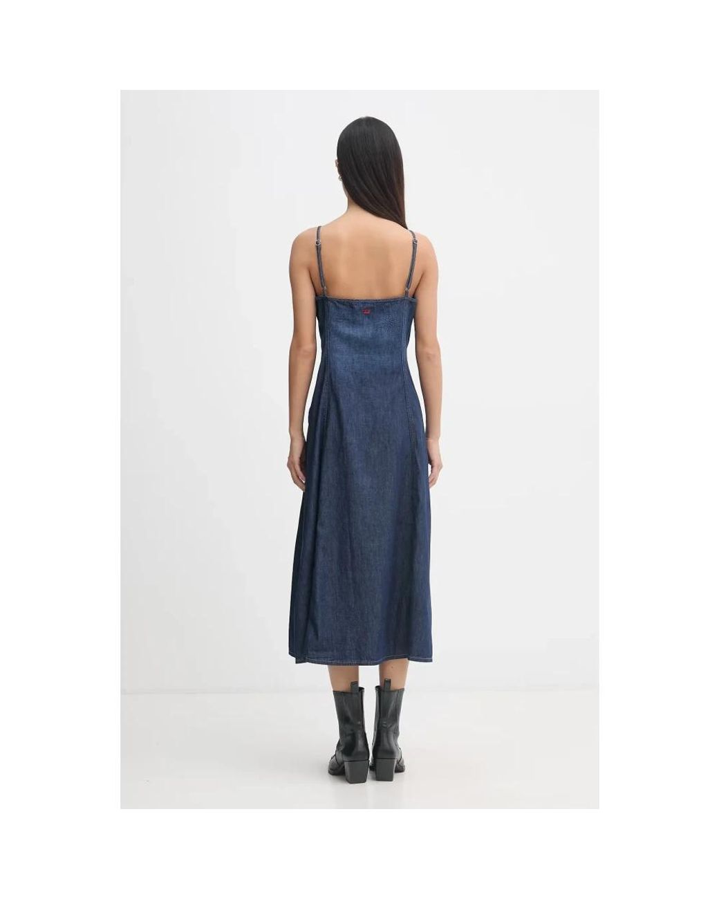 Midi Dresses DIESEL de color Blue