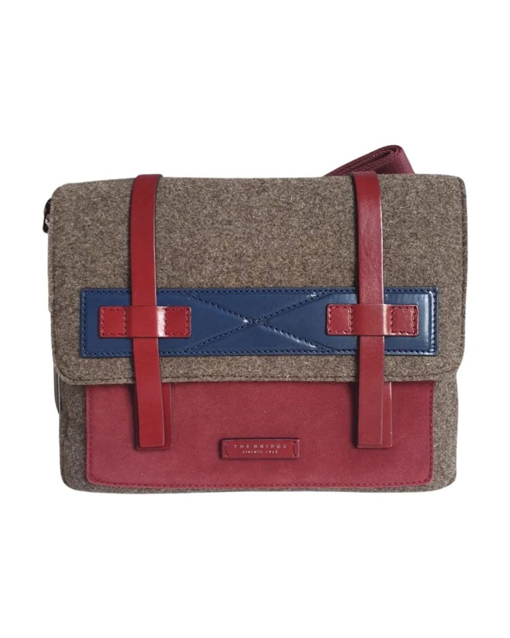 The Bridge Red Cross Body Bags for men