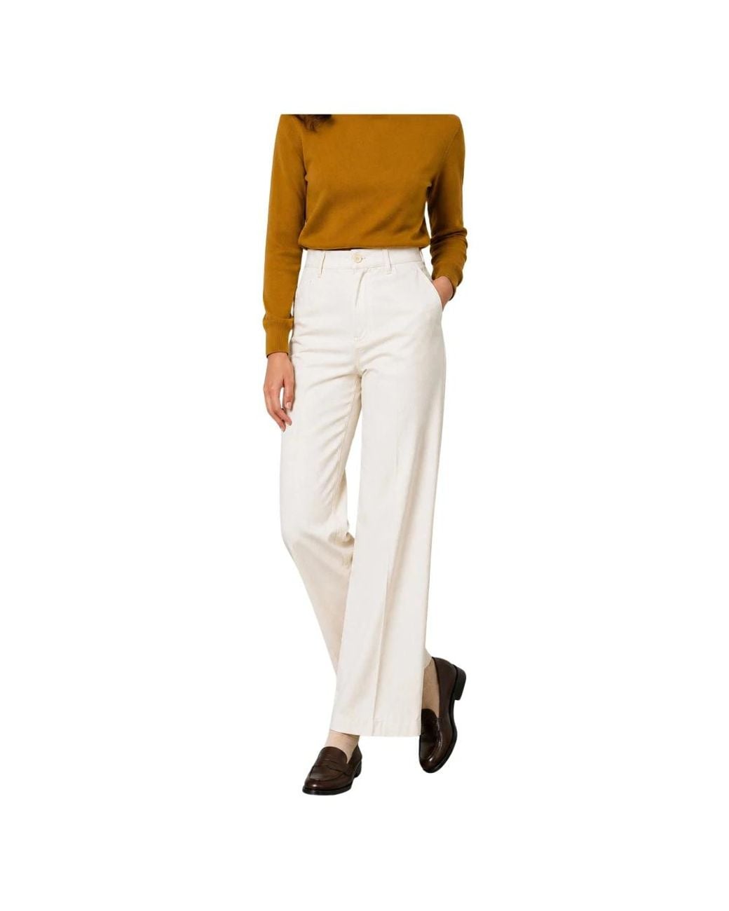 Kocca White Wide Trousers