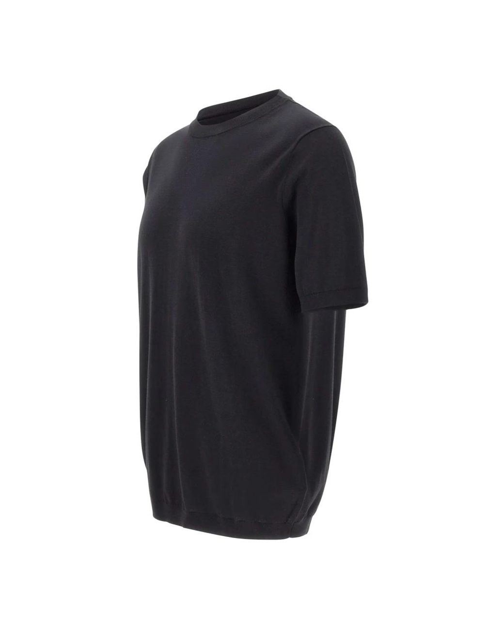 Kangra Black Round-Neck Knitwear for men