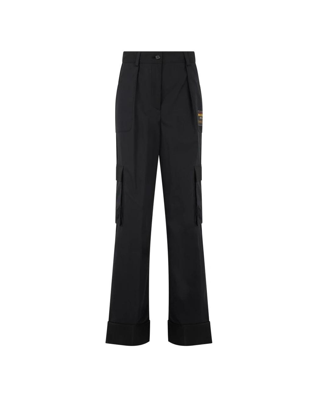 Moschino Black Wide Trousers