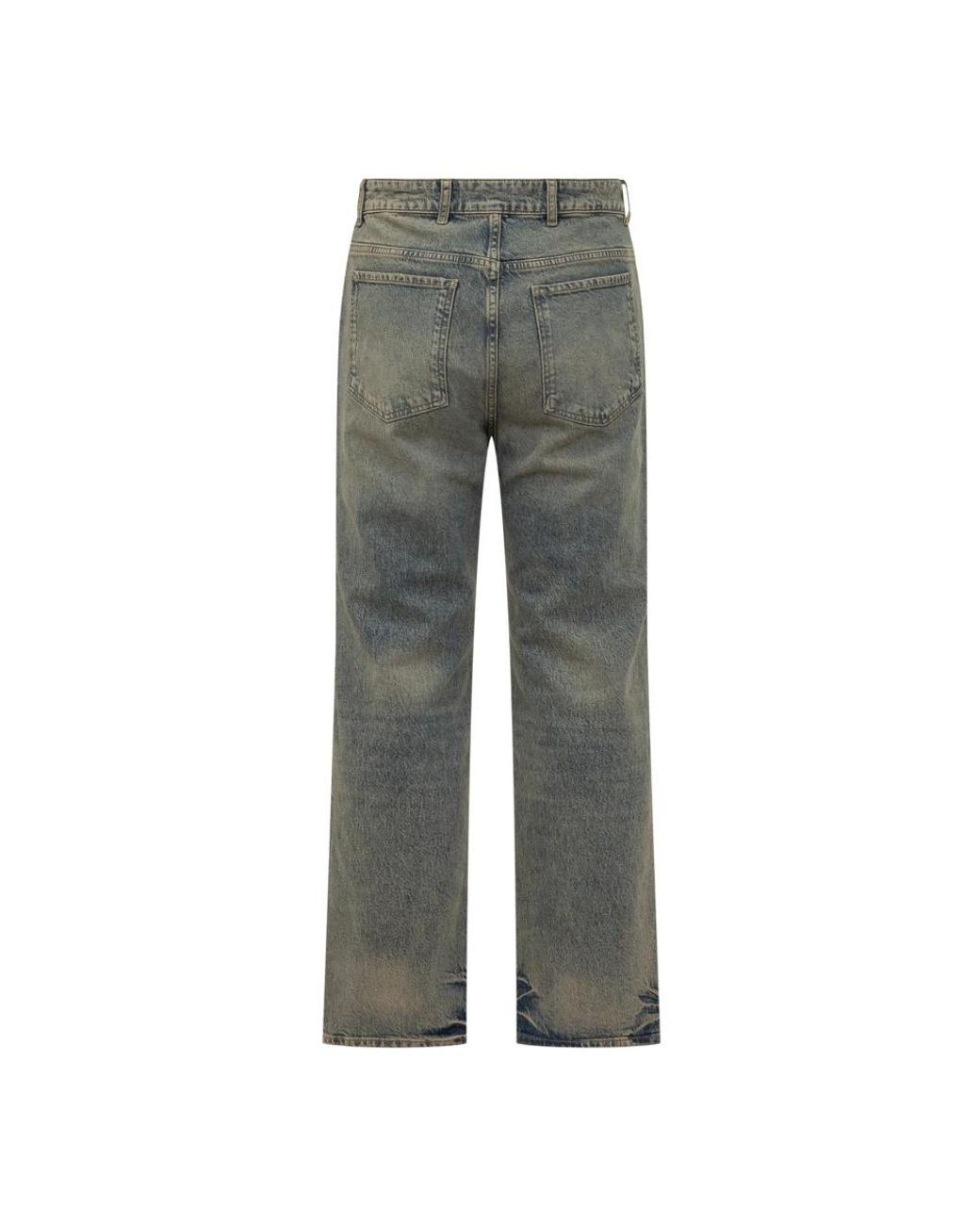 Represent Gray Straight Jeans for men