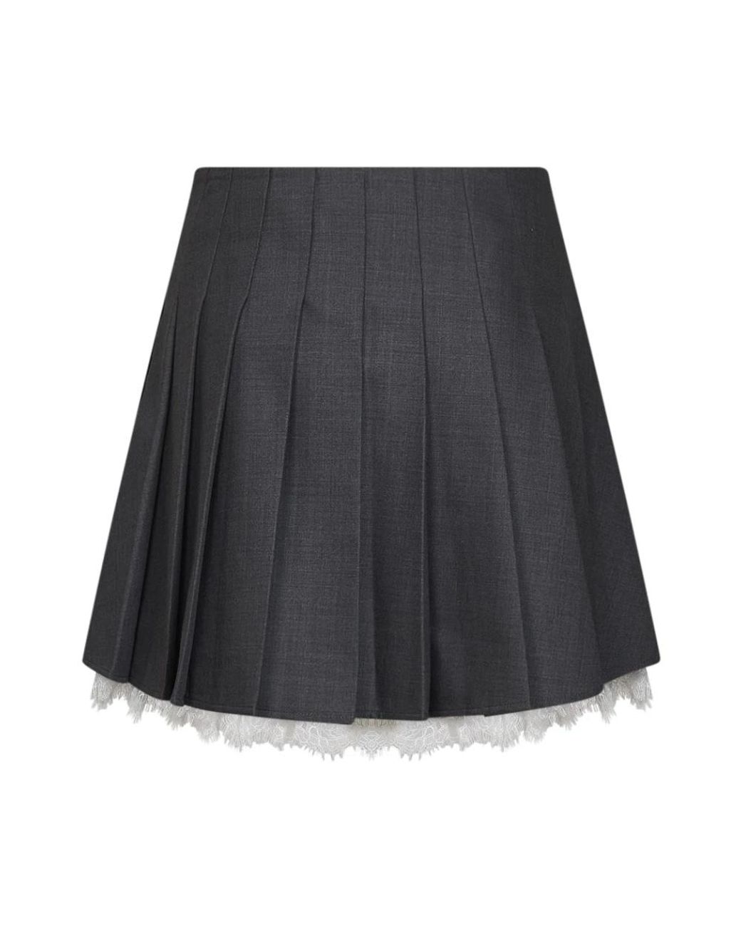 Self-Portrait Gray Short Skirts