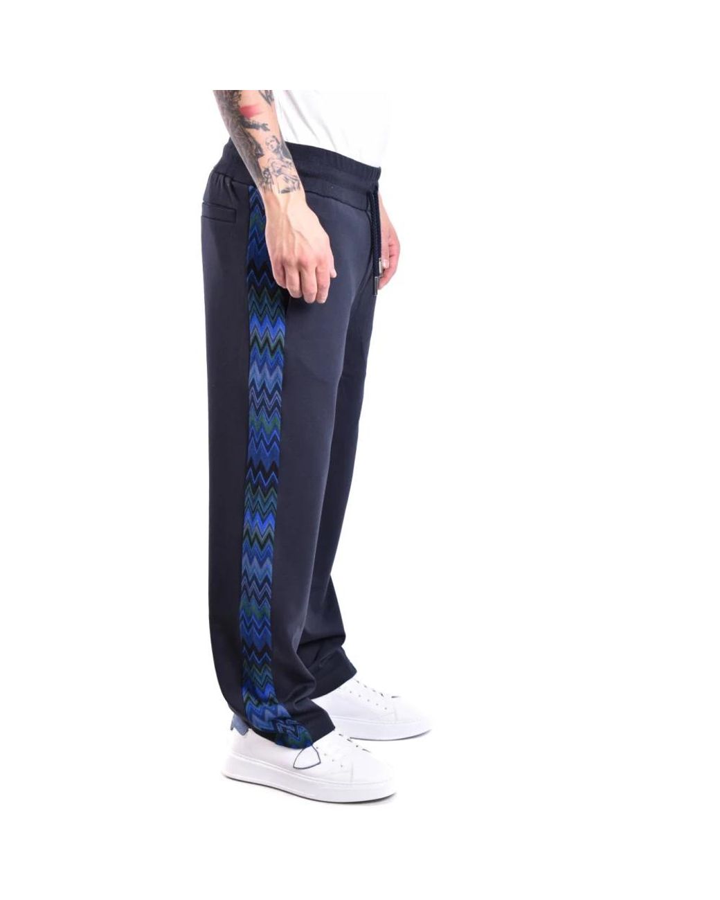 Missoni Blue Sweatpants for men