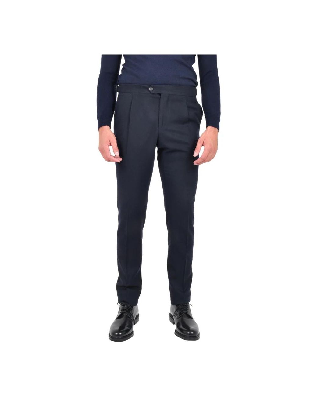 Franzese Collection Blue Suit Trousers for men