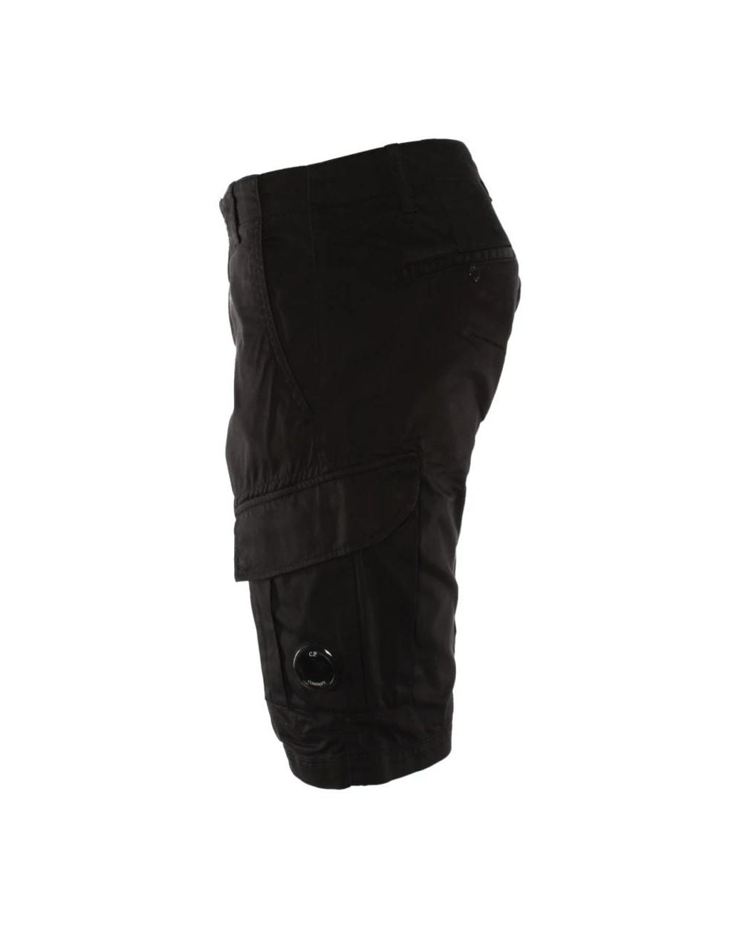C P Company Black Casual Shorts for men